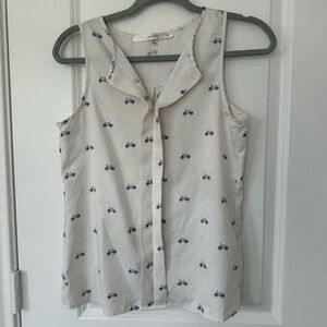 Fun 2 fun Bicycle Print Sleeveless Top